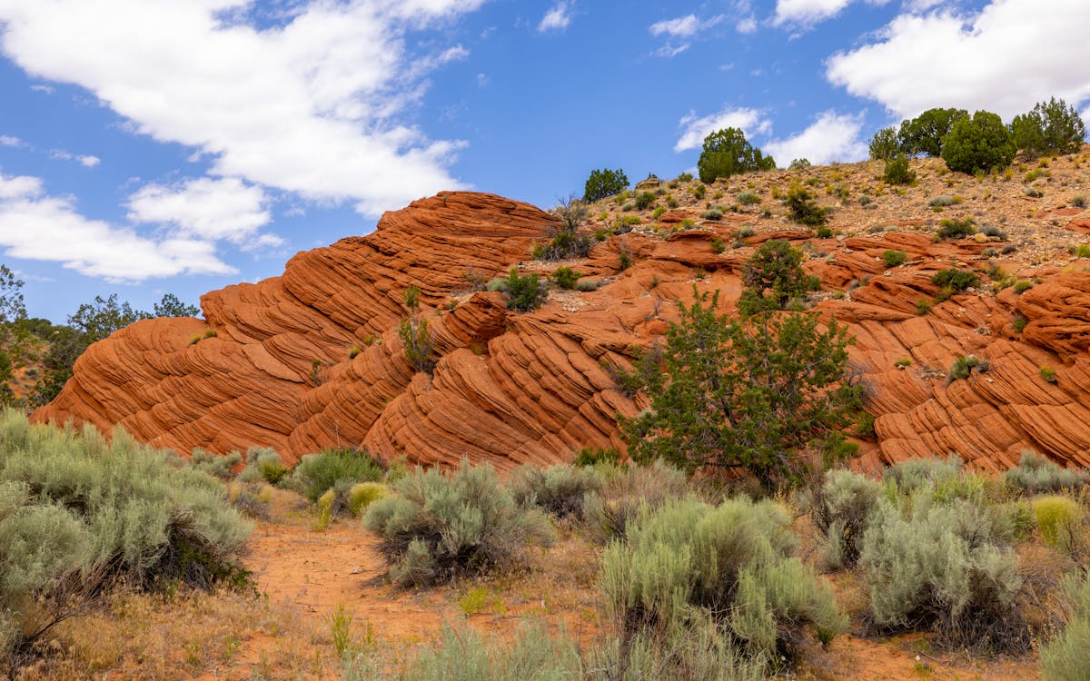 Red rock canyon landscape near Kanab, Utah